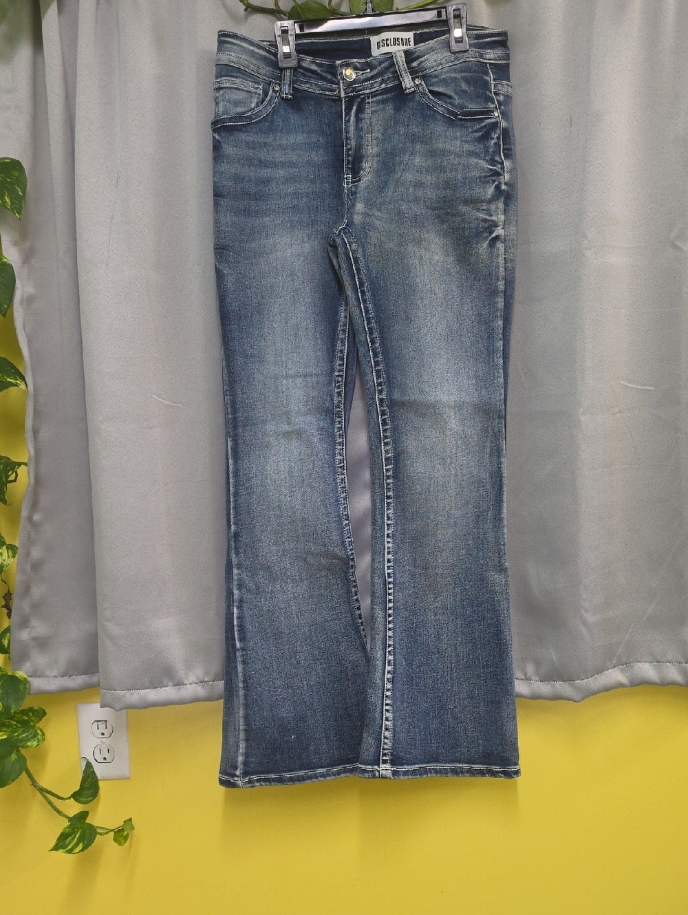 Disclosure Light Blue Flare Jeans by